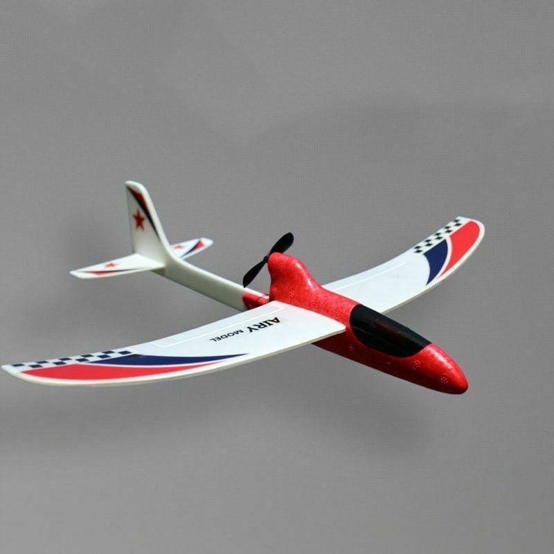 RC Glider Hand Throwing Airplanes Electric Capacitor Educational Toy For Kids