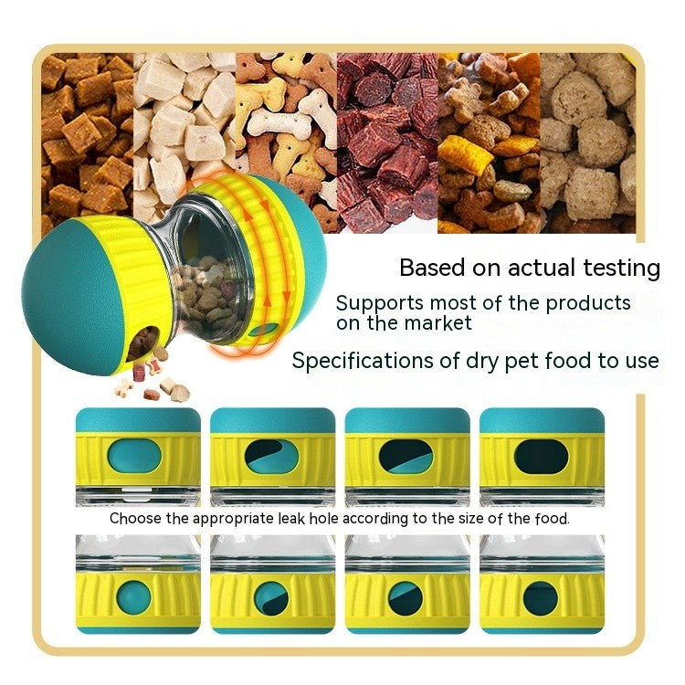 Food Dispensing Dog Toy Tumbler Leaky Food Ball Puzzle Toys Interactive Slowly F