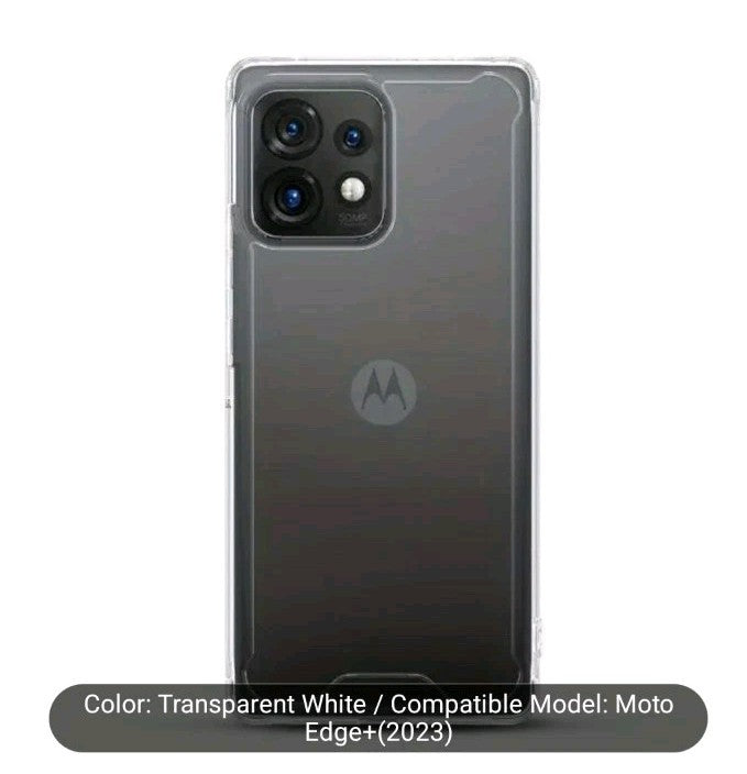 Avizar Case for Motorola Edge 40 Pro Shockproof bumper, Transparent