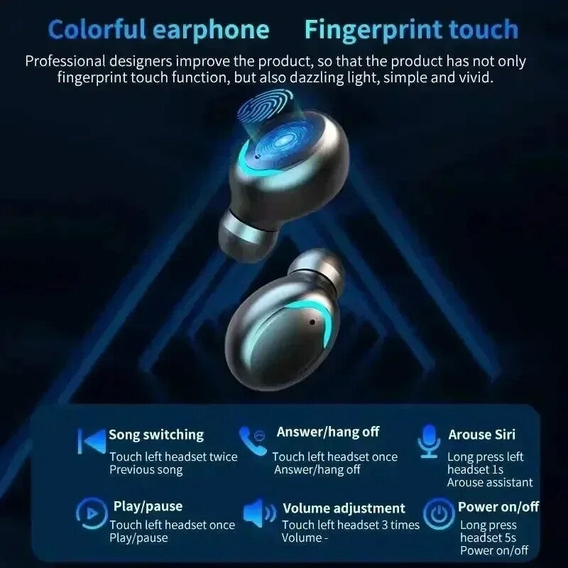 Bluetooth Earbuds for All Phones Tablets Computers Wireless Earphone Waterproof