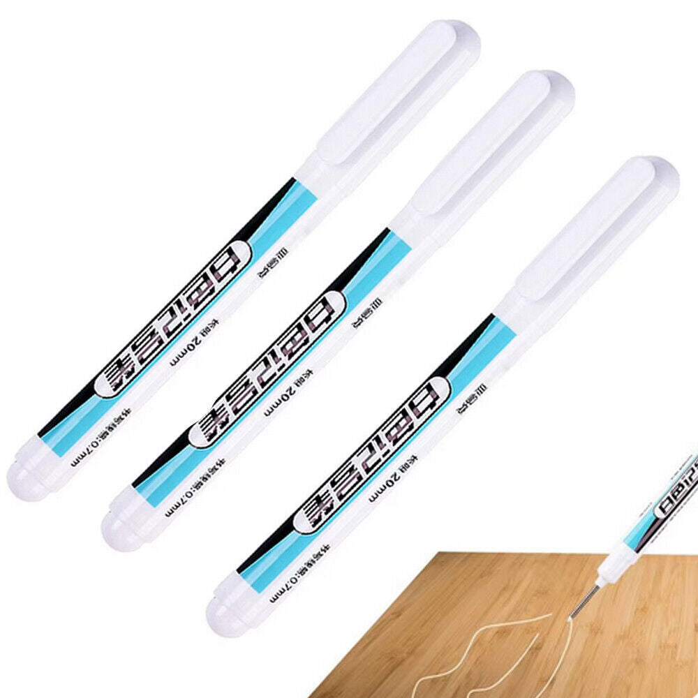 3pcs Oily White Marker Pen Graffiti Pen Permanent Tire Glass Painting Pen 0.7mm