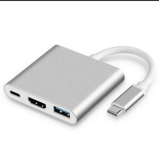 USB-C Type C HDMI Adapter Cable Converter Hub for Macbook Android Phone HDTV TV