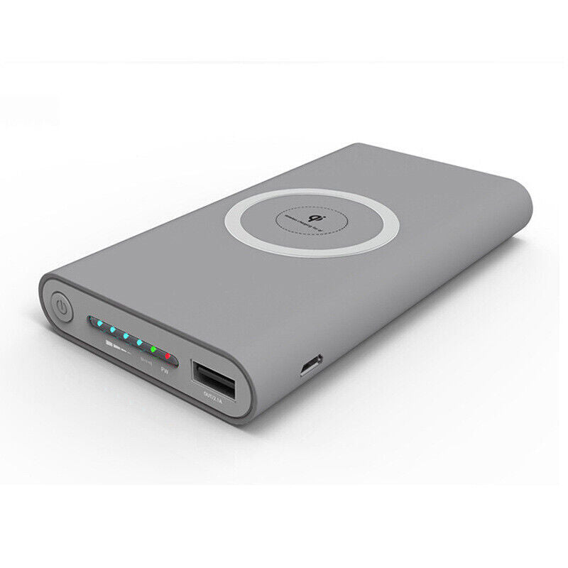Power Bank 10000MAH Wireless Fast Charging USB Charger High Capacity External