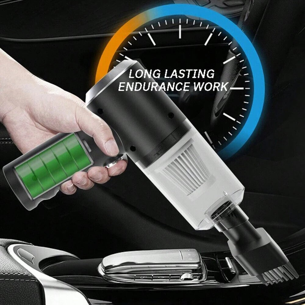 3in1 USB Rechargeable Vacuum Cleaner Suction Blowing Small Car Household Vacuum