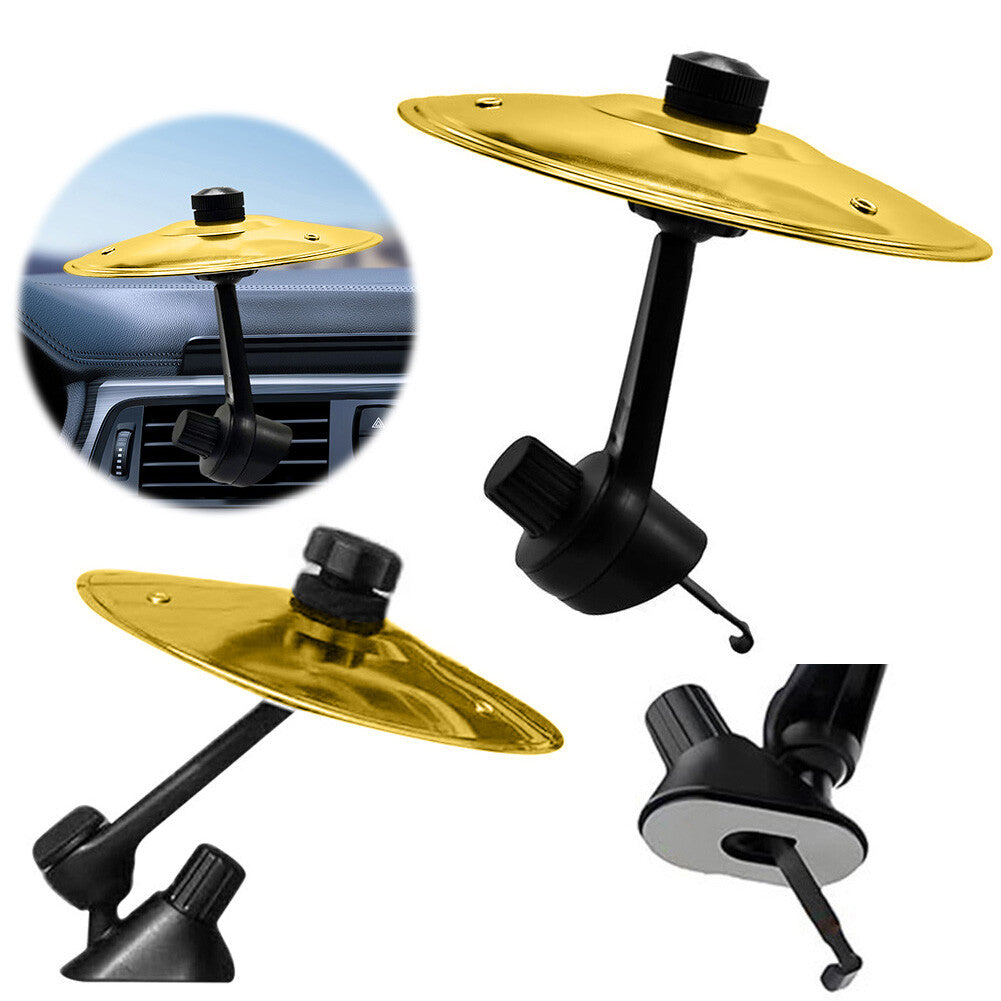 Air Vent Cymbals with Suction Cup and Hook Wear Resist Car Percussion Instrument
