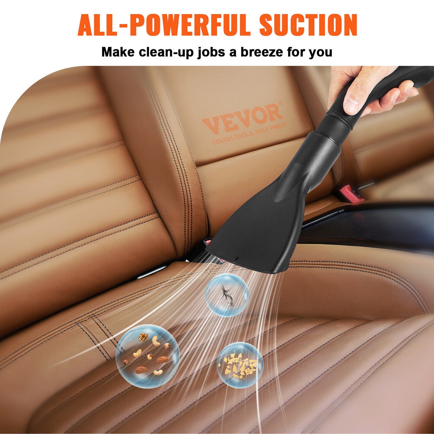 2.6 Gallon Shop Vacuum w/ Blowing Function Wet Dry Vac 2.5 Peak HP Portable USA