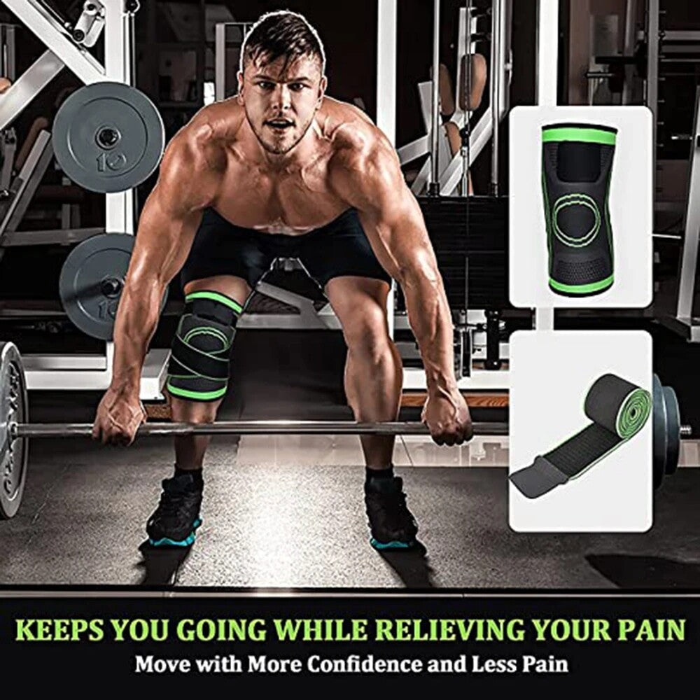 Knee Sleeves Compression Brace Support Sport Joint Injury Pain Arthritis Belt US