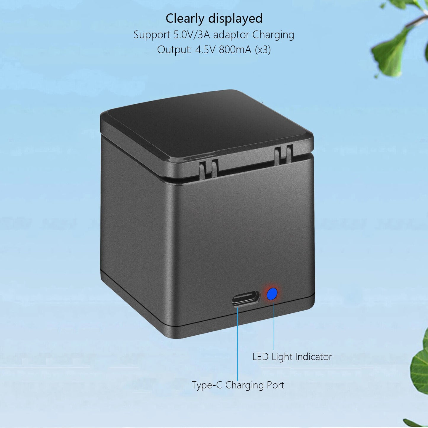 2280mAh for GoPro Hero 13 Battery+3-Slots Box Charger Black Camera Accessories