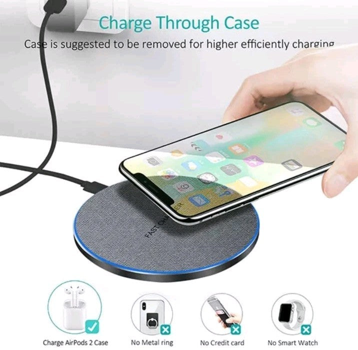 US 30W Wireless Charger Charging Pad Mat For iPhone 16 15 Pro Max 14 13 12 XS XR