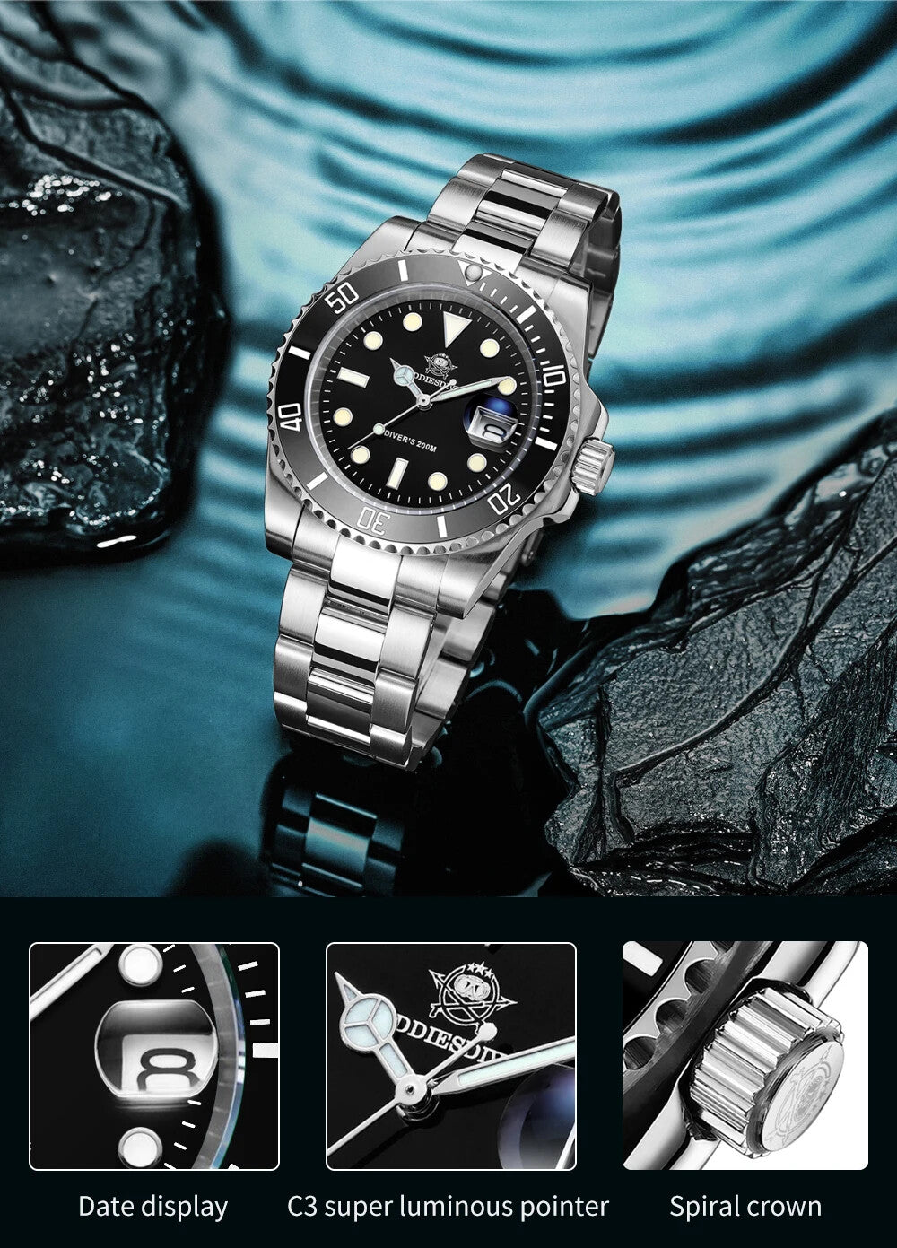 Men's European and American Business Leisure Quartz Watch Waterproof Outdoor New
