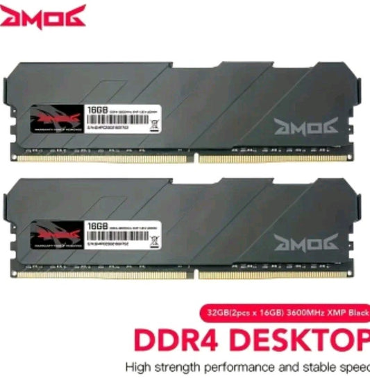 DMOG DDR4 RAM 32GB 16GB x2 3600MHZ UDIMM PC Desktop Memory