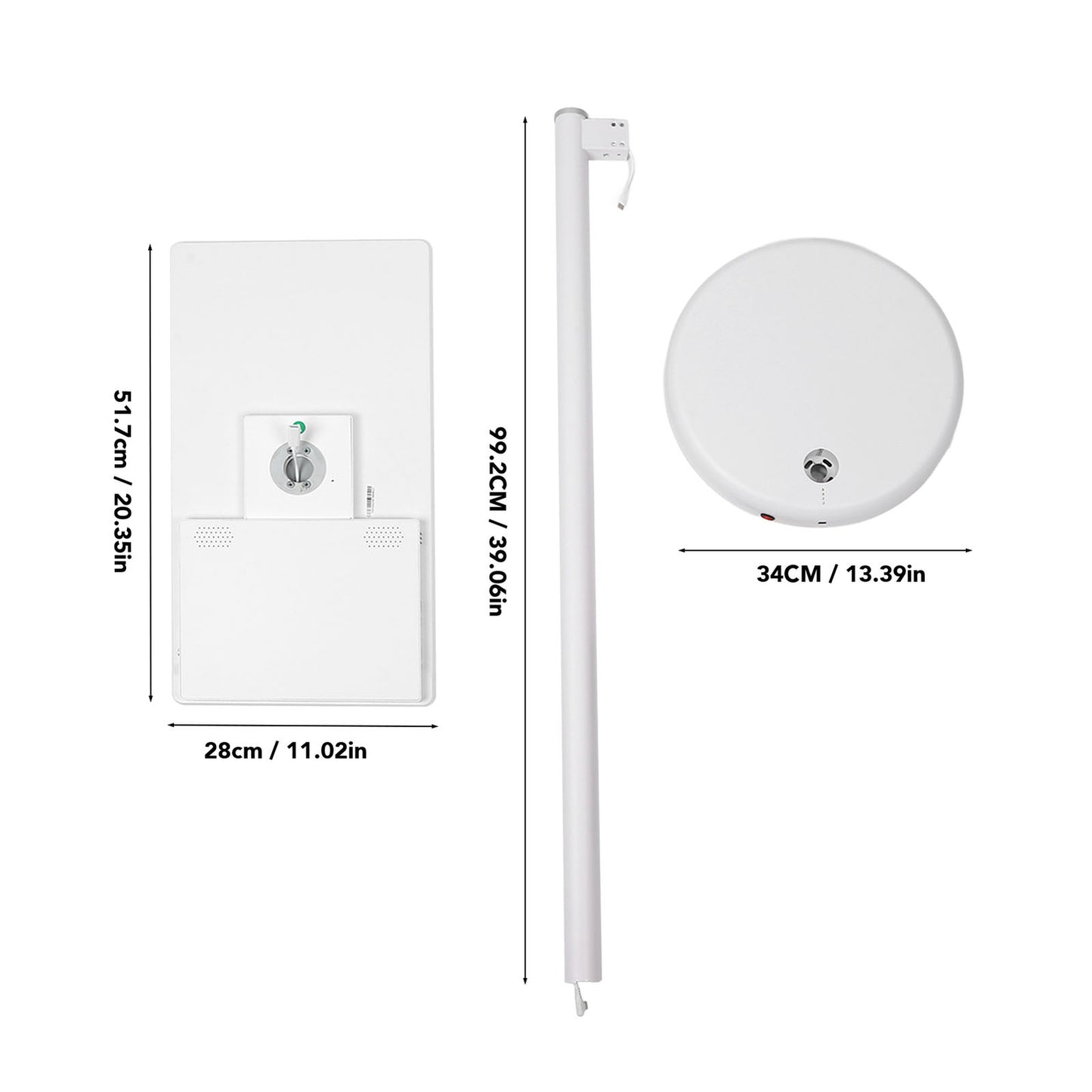 Portable TV 21.5 Inch 1080 Screen For 12 2.4G 5.8G BT4.2