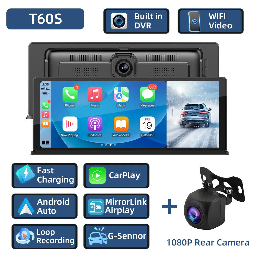 11.3inch Dashcam CarPlay Android Auto IPS Display Bluetooth AUX USB Fit for Benz
