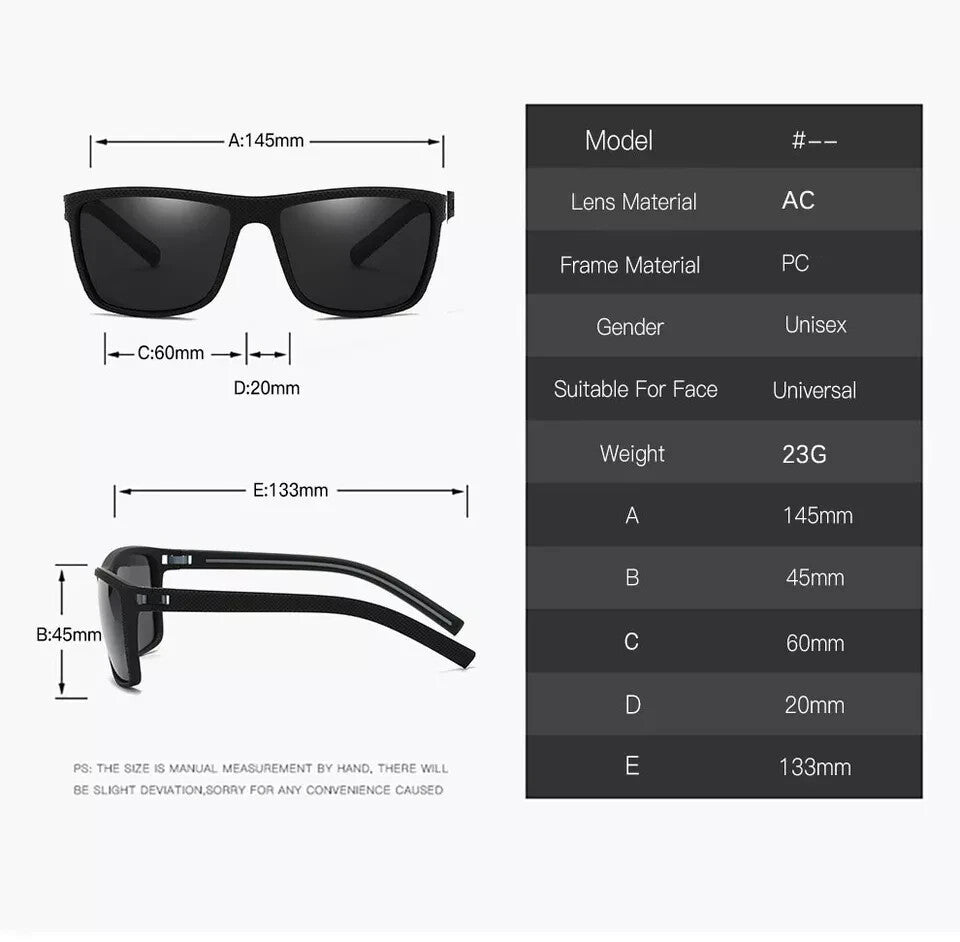 Fashion Polarized Sunglass Men Women Lightweight Sun Glasses with UV Protection