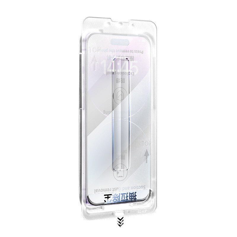 Glass Screen Protector for iPhone 16 15 14 Pro Max ,One-Click Installation-2024