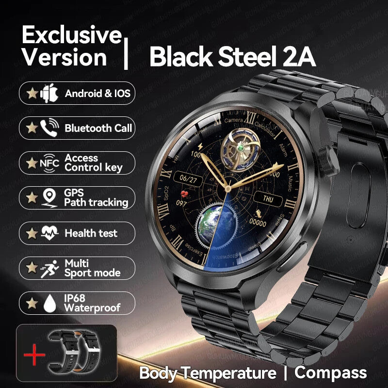 New HUAWEI GPS Sports smartwatch 1.85 AMOLED Screen Bluetooth Call SmartWatchs.