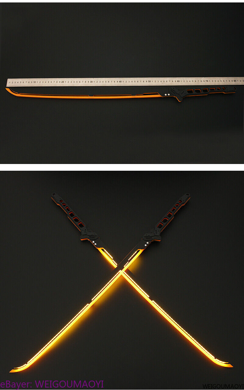 DIY Cyberpunk 2077 Thermal Katana Samurai Blade Functional LED 80cm Cool Prop