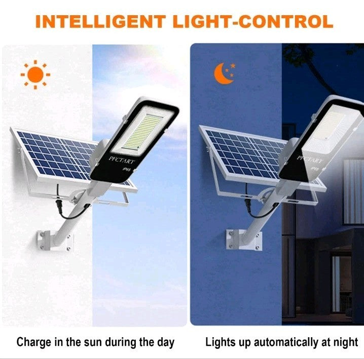 1000W Solar Street Lights LED Road Lamp with Remote - Ideal for Parking Lot Yard