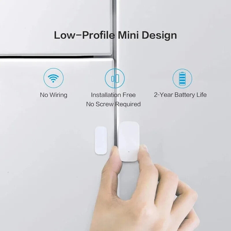 Door Window Sensor ZigBee Wireless Connection Smart Door Sensor Smart Home Lot