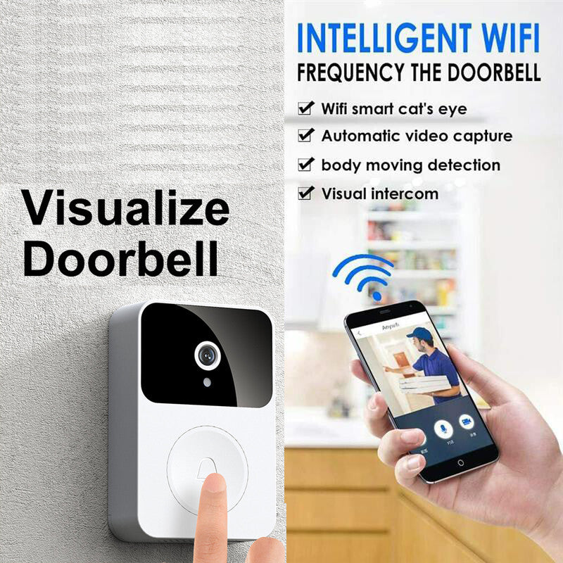 Smart Wireless WiFi Video Doorbell Intercom Video HD Camera Door Bell Security