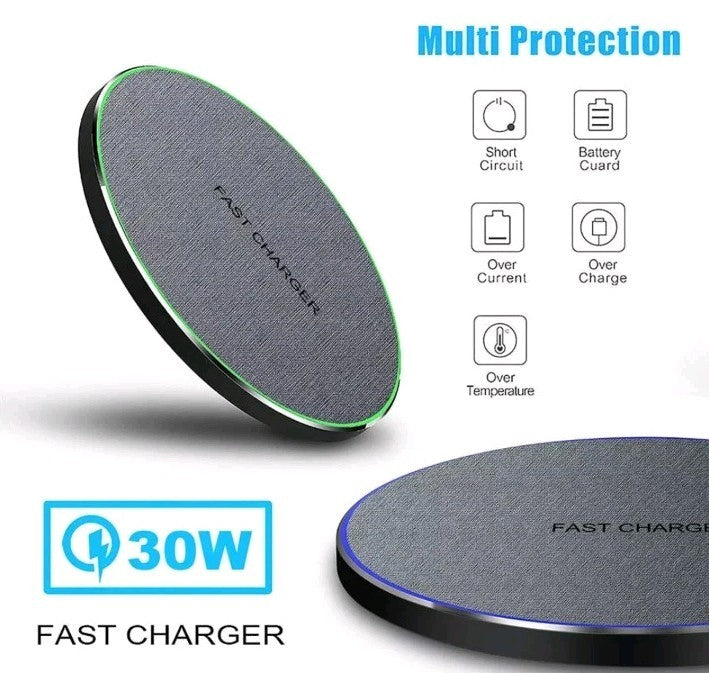 30W Wireless Charger Fast Charging Mat For Google Pixel 9Pro Fold 8 7a 6 5 4XL 3