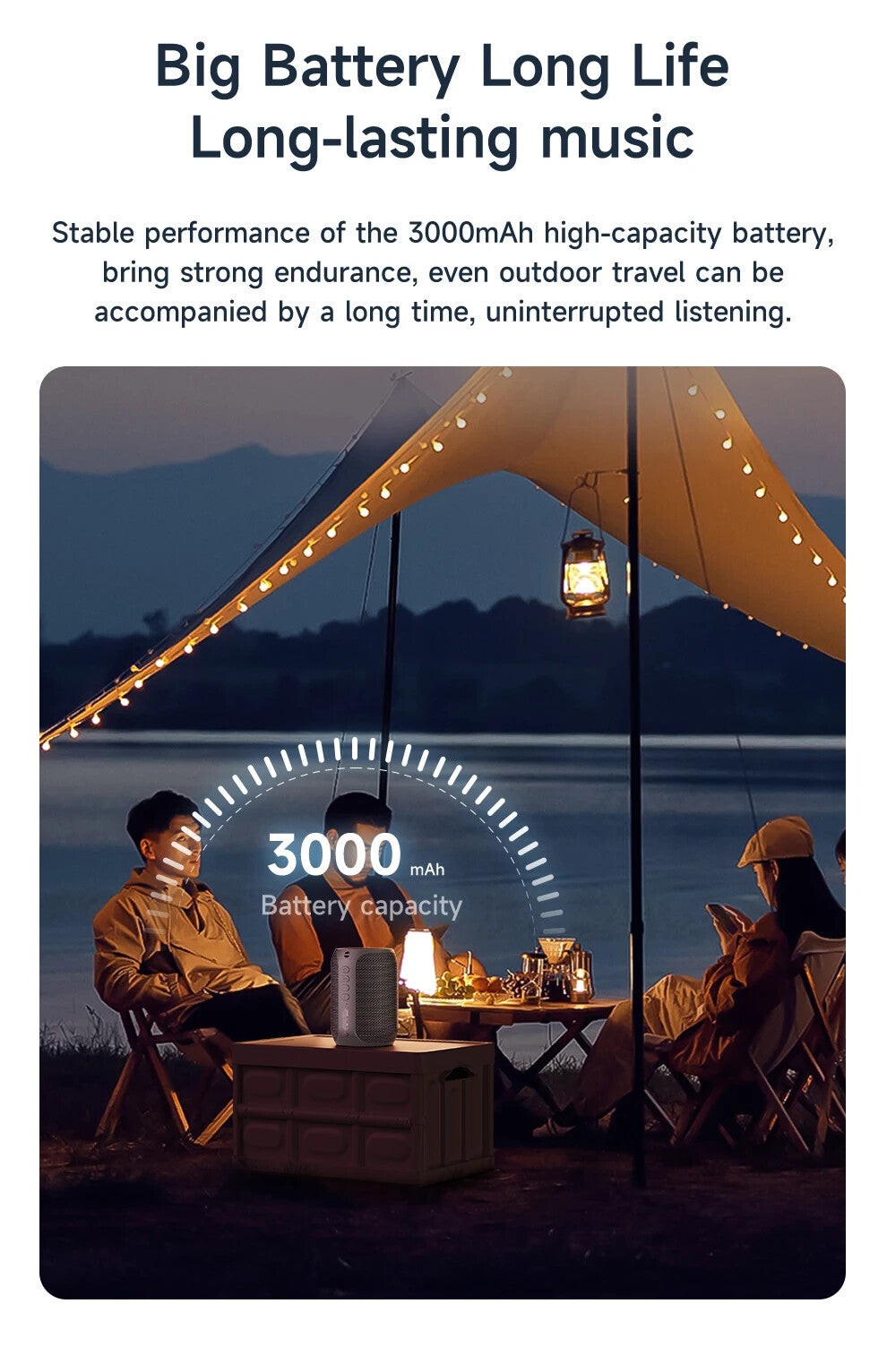Powerful Bluetooth Speaker, Bass Wireless,LED Light, Outdoor Speakers, Subwoofer