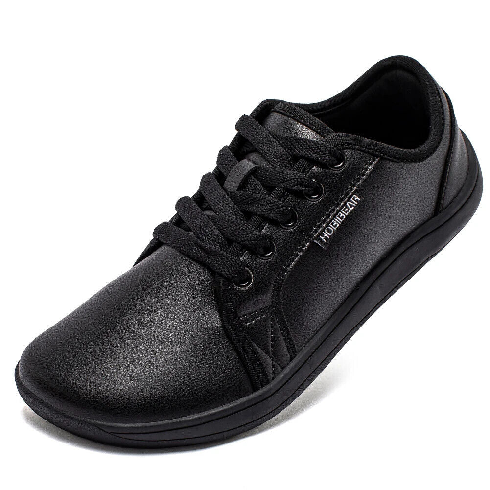 Minimalist Shoes Men Wide Toe Barefoot Shoes Leather Sneakers Lightweight Shoes