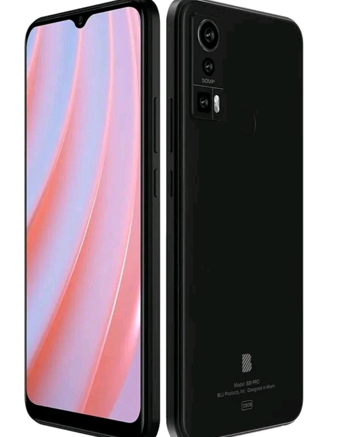 BLU S91 Pro GSM Unlocked 6.5" 128GB / 4GB RAM Android Smartphone (Black)