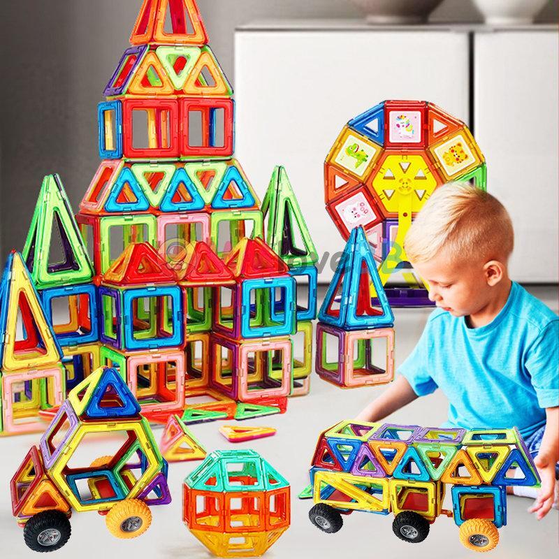 Magnets Toys for Kids Big Size Plus Magnetic Blocks for Children Designer