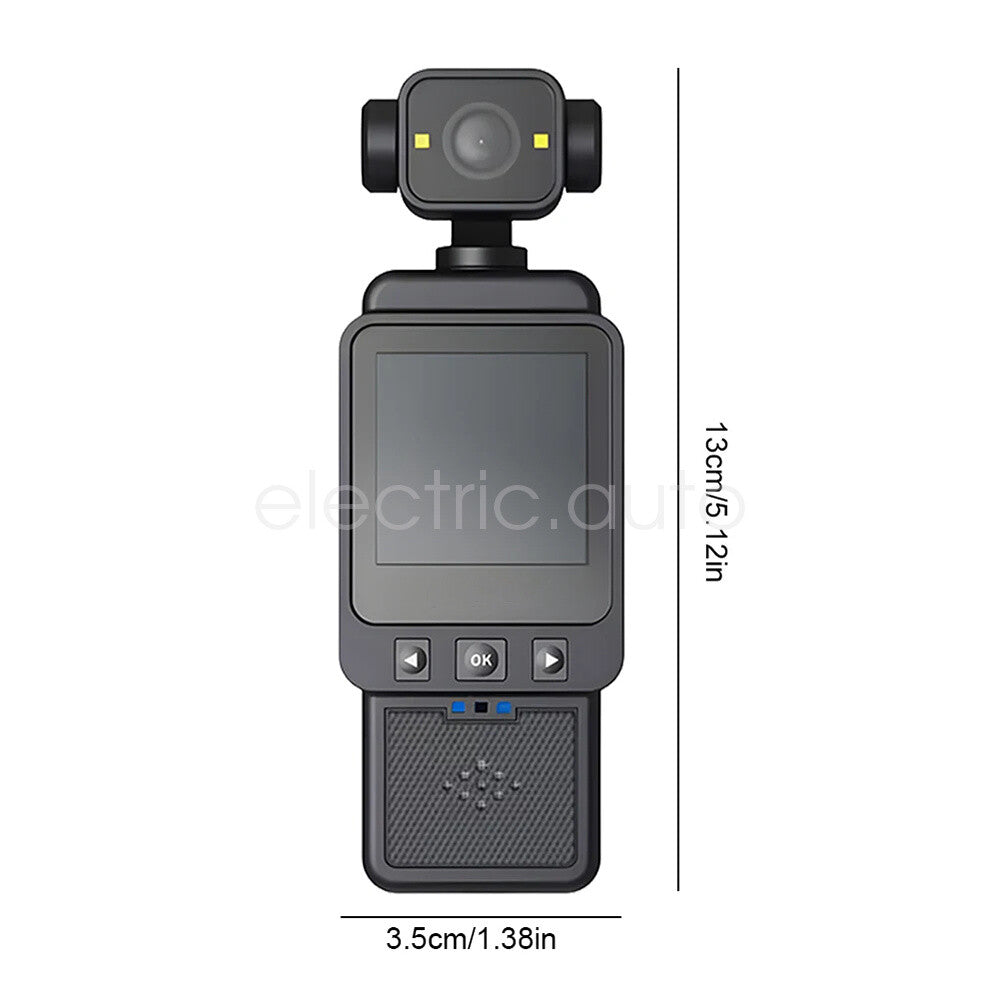 WiFi Camera with Screen 360° Rotatable Lens 1080P HD Photo Video Audio Recorder