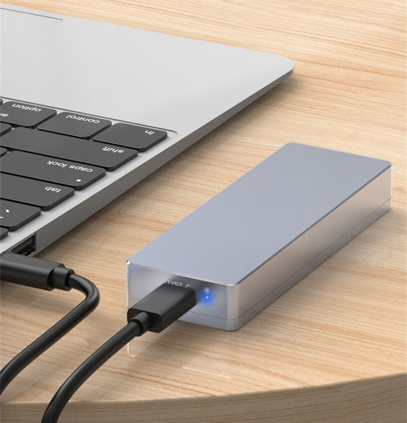 Portable USB 3.2 Type-C 12+16 PIN SSD Adapter Enclosure For Mac Book 2013-2017