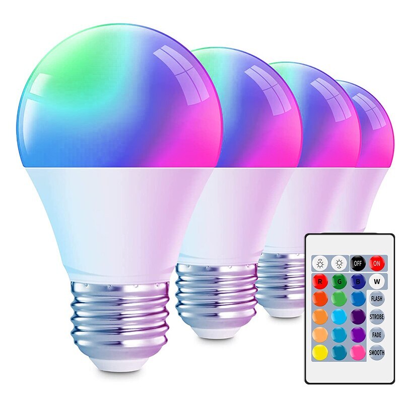 16 Color RGB Bulb LED - Multicolor Bulb - E27 Base - 220V Household Lighting
