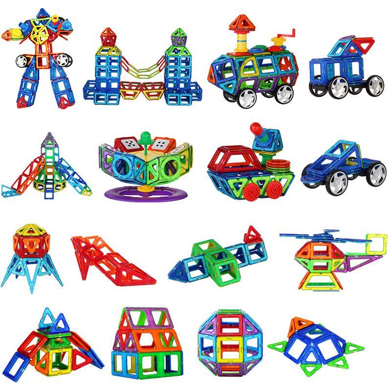 Magnets Toys for Kids Big Size Plus Magnetic Blocks for Children Designer