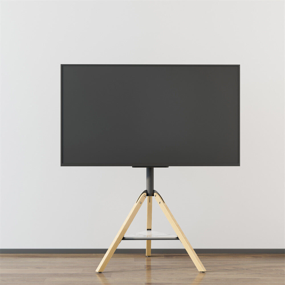 Universal Corner TV Stand with Shelf Height Adjustable Swievel TV Stand 40-75 in