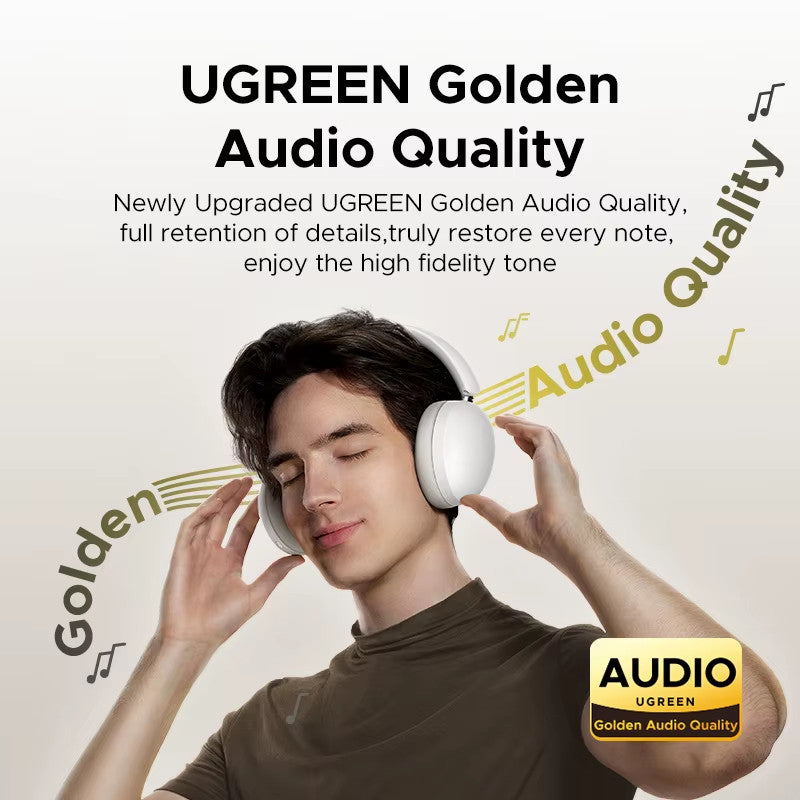 Wireless Bluetooth Headphones, 80H Playtime, HiFi Stereo
