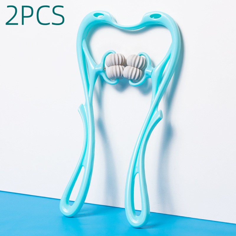 Multifunctional Manual Six-wheel Neck Massager Massage Relieve Roller Massage To