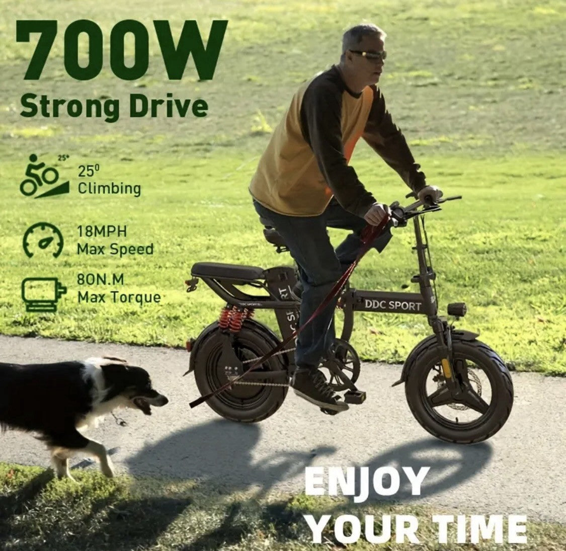 18MPH Commuter, LCD Display, 31 Mile Range, Electric Bike for Adults, 700W Motor