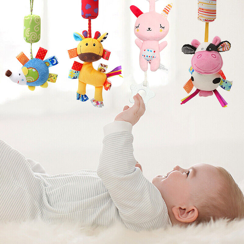 Baby Stroller Toy 6pcs 0-6 Mouth With Hanging Teether Toys For Boy Girl Gift