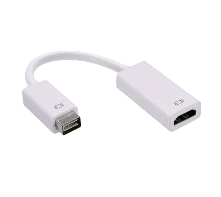 Mini DVI Male to HDMI Female Video Adapter Cable Converter Mac MacBook Monitor