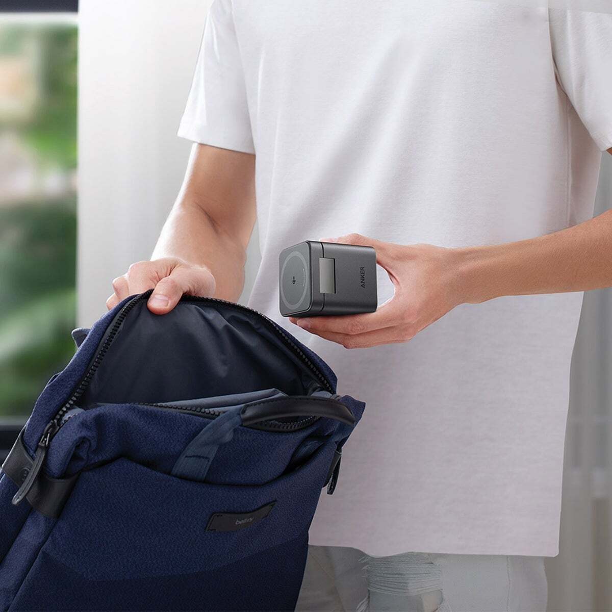 Anker 3-in-1 Cube Magnetic Charging Station Qi2 Charging+ 40W Charger for Apple