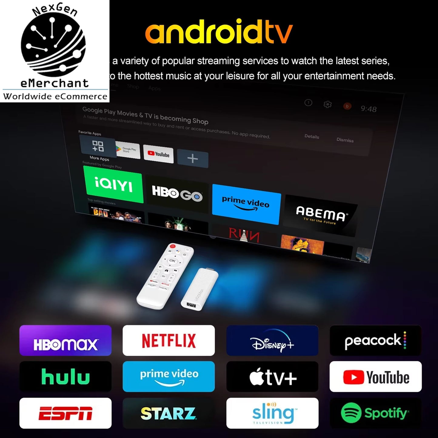 H96 MAX H313 Mini TV Stick – Android 14, 4K HD Streaming, WiFi 6 & Voice Control