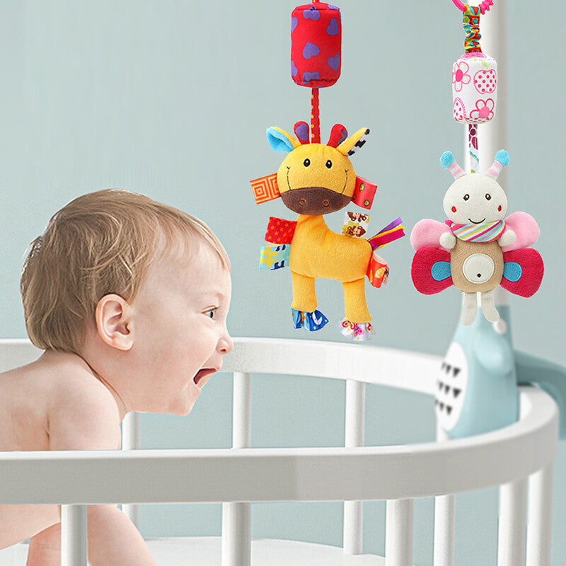 Baby Stroller Toy 6pcs 0-6 Mouth With Hanging Teether Toys For Boy Girl Gift