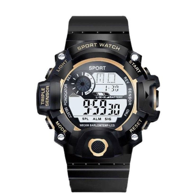 Men's Watches Military Army Sports Digital LED Shockproof Watch Alarm Stopwatch