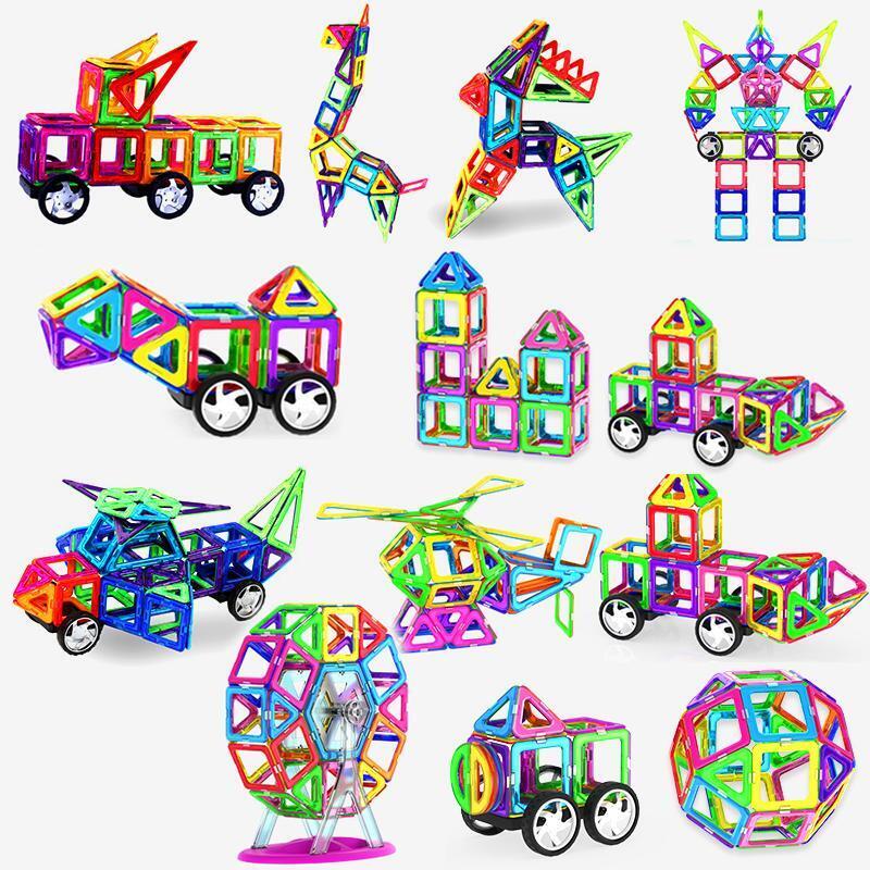 Magnets Toys for Kids Big Size Plus Magnetic Blocks for Children Designer