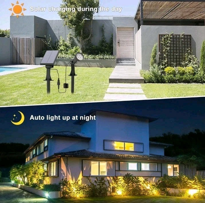 Solar Spot Lights Outdoor, Waterproof Landscape Lighting with Cable 3M,for,Ou...