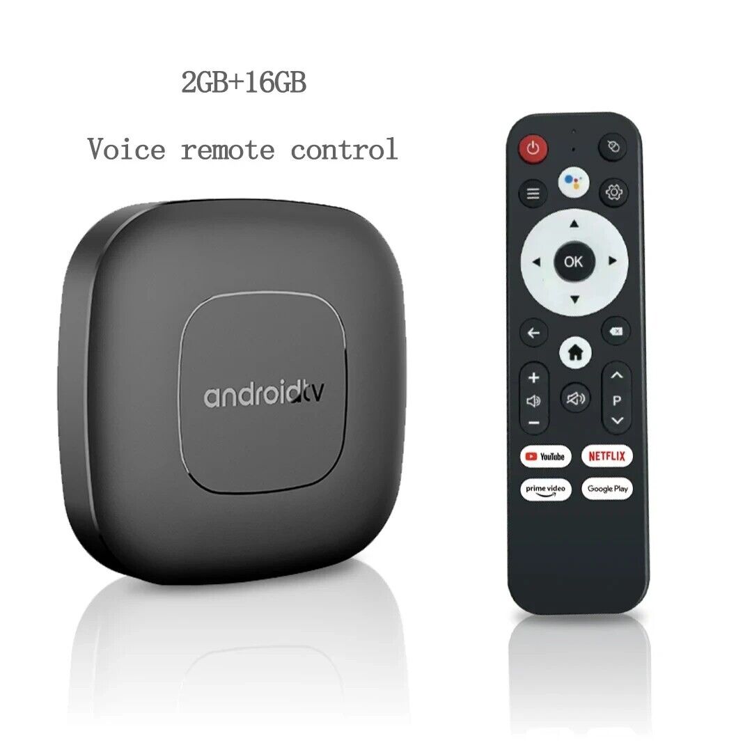 Android 13 TV Box 4K - Allwinner H313, Netflix, Voice Remote, Dual-Band WiFi