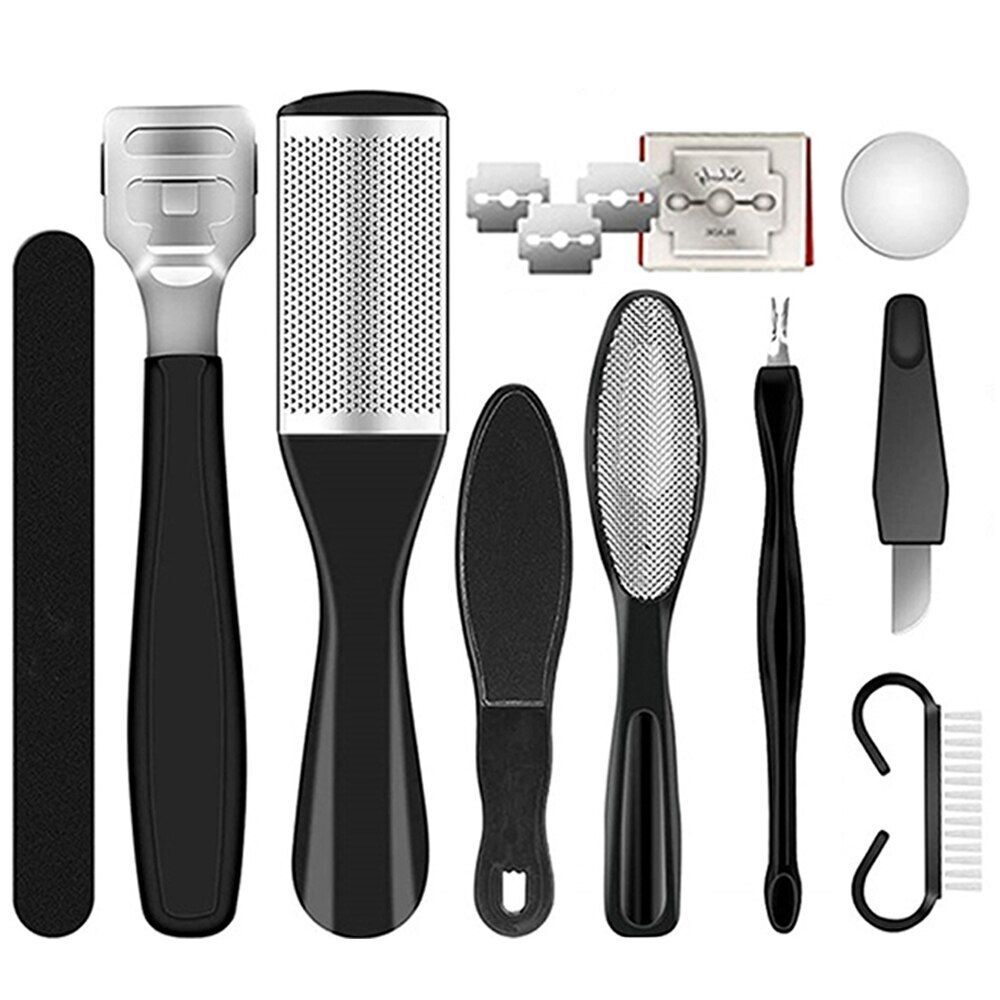 Pedicure Kit Set 23 in 1 Stainless Steel Foot Rasp Peel Callus Dead Skin Remover