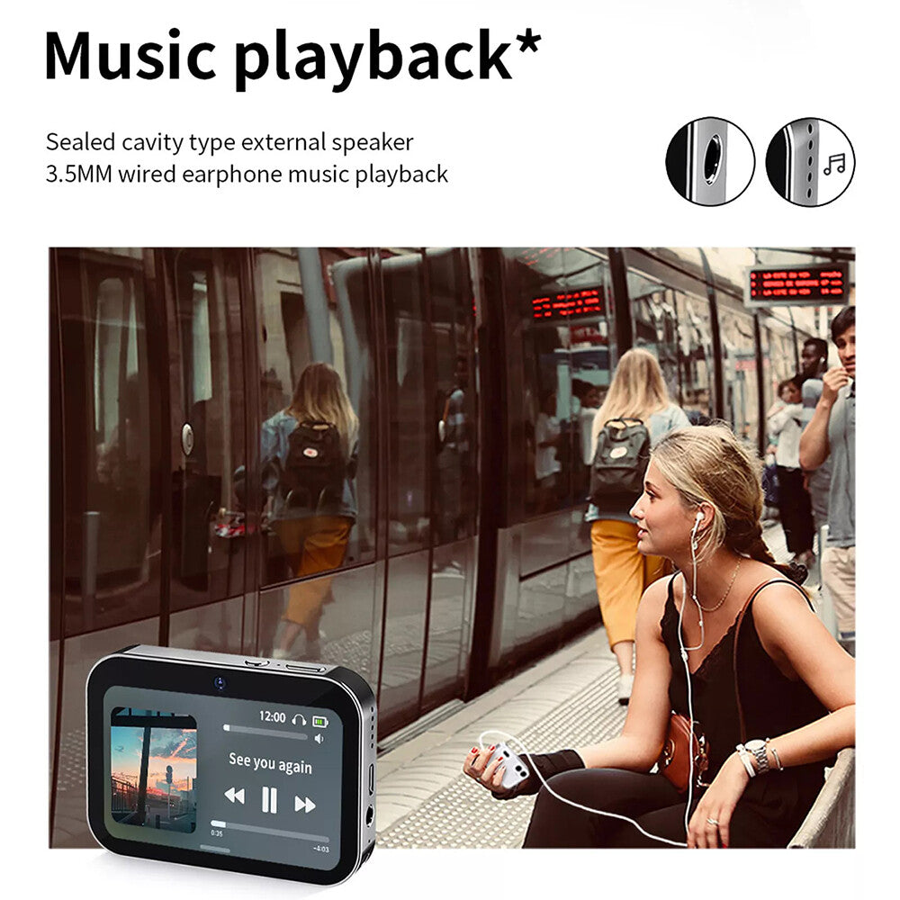 64MP 4K Digital Camera 16X 3 Lens Touch Screen Camera Music Player OTG 3600mAh