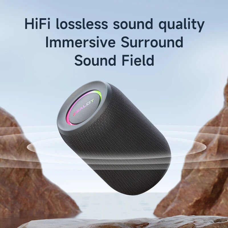 Powerful Bluetooth Speaker, Bass Wireless,LED Light, Outdoor Speakers, Subwoofer