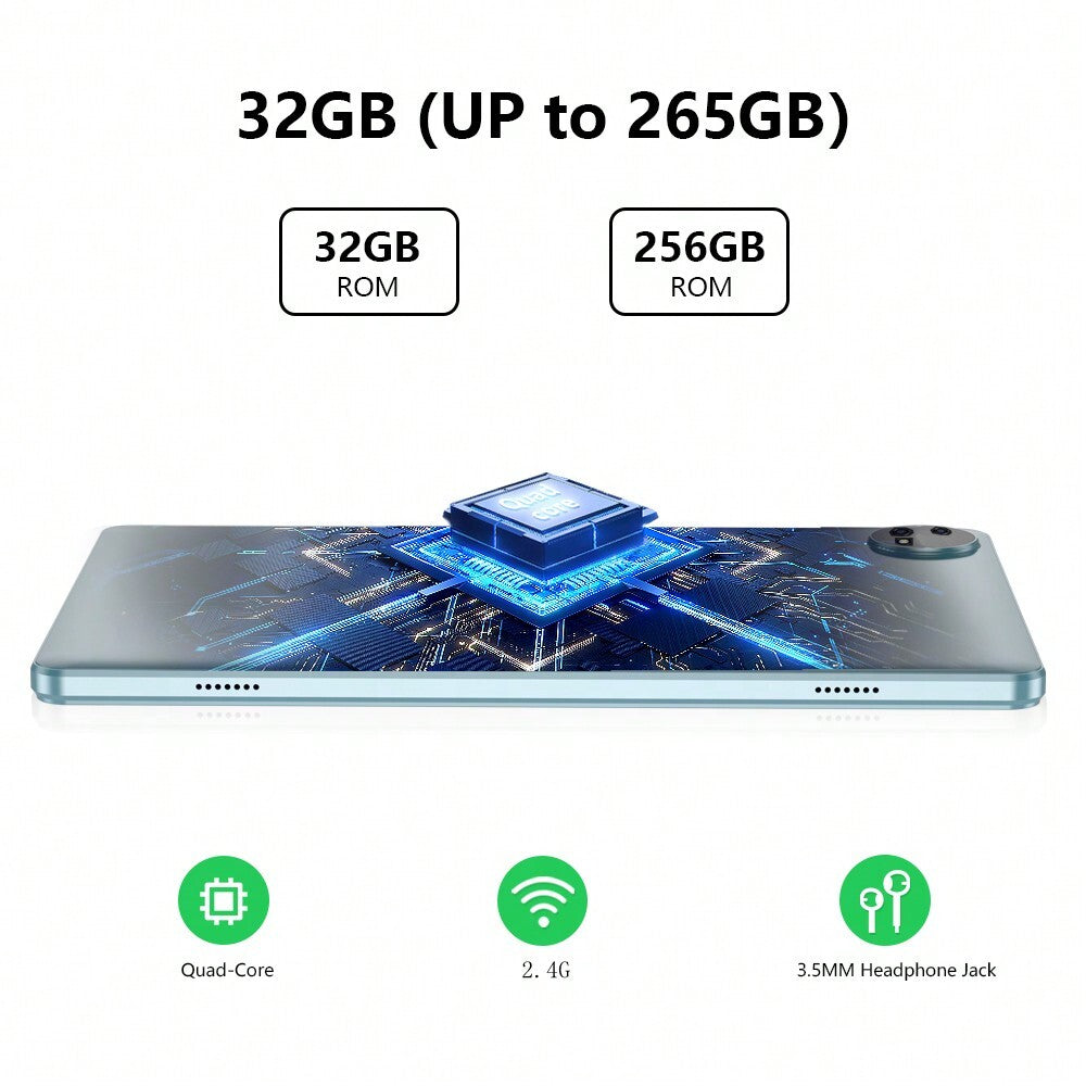 10" Android 13 Tablet, 6GB RAM, 64GB ROM, Dual Camera, GPS, 6000mAh, WiFi